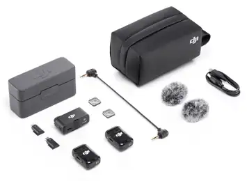 DJI Mic 2 1RX+2TX · 装箱清单